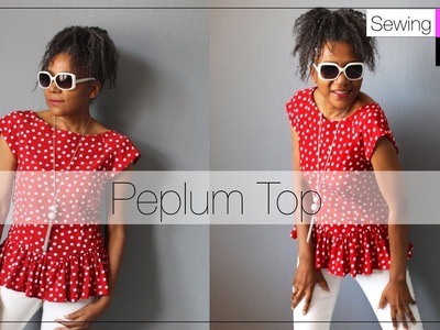 Sewing Lookbook Peplum Top | Colleen G Lea