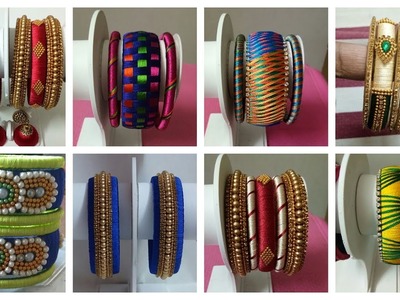 Silk Thread Bangles Design Images I Thread Jewelry Collections I  सिल्क थ्रेड बैंगल्स