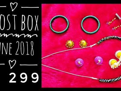 Silk thread jewelry @ 299 | Frost Box June 2018 | Surprise gift code |Unboxing and Review