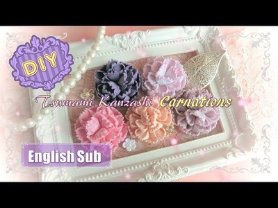 【つまみ細工】母の日に贈る☆カーネーションの作り方 ~Tsumami Kanzashi Carnations ~