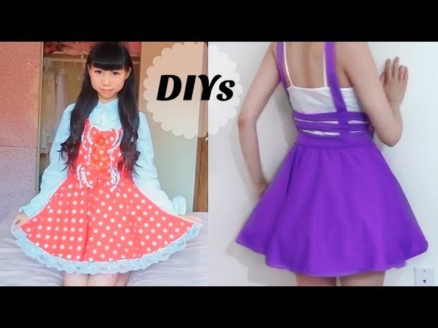 2 DIY Summer Dresses: DIY Cage Skirt + DIY Dolly Dress ( Re-uploaded)