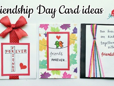 3 Special Card for Friendship Day.Handmade Card for Friends.Simple and Easy Friendship Day Card idea