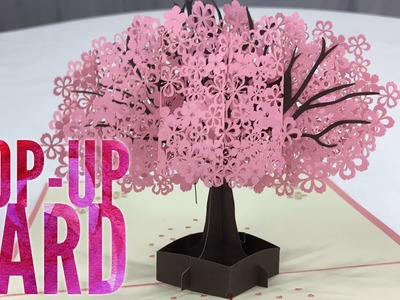 3D Pop Up Pink Tree Greeting Card by YHMALL Review
