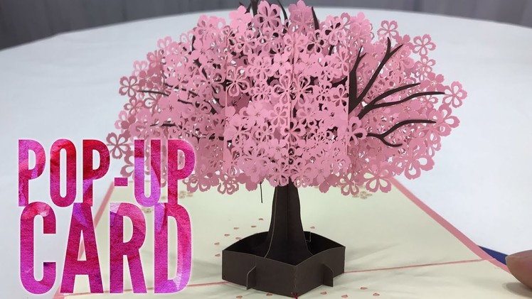 3D Pop Up Pink Tree Greeting Card by YHMALL Review