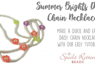 Daisy Chain Necklace Tutorial - Beginners Beading