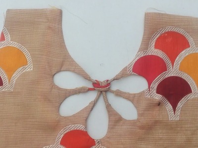 Diy Back neck design for churidar, blouse and top