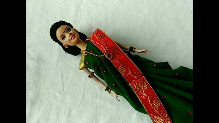 Diy bridal doll. Diy doll dress.diy doll as Indian bride. wedding rukhwat