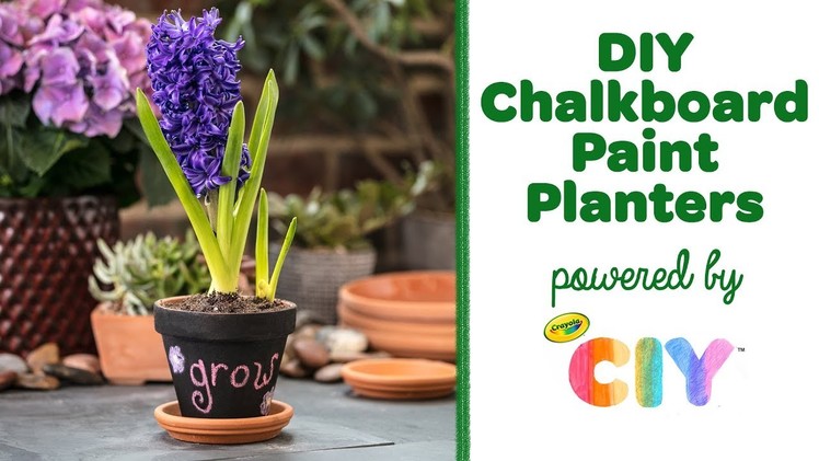 DIY Chalkboard Paint Planters || Crayola CIY: Create It Yourself