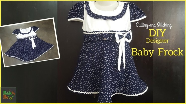 DIY DESIGNER BABY FROCK | 3 year baby frock Cutting and Stitching