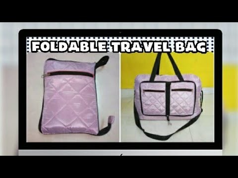 DIY: Foldable Travel Bag With Many Pockets By Anamika Mishra. 