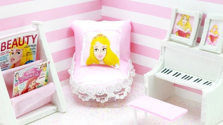 DIY Miniature Dollhouse - DISNEY PRINCESS AURORA ROOM (NOT A KIT!)