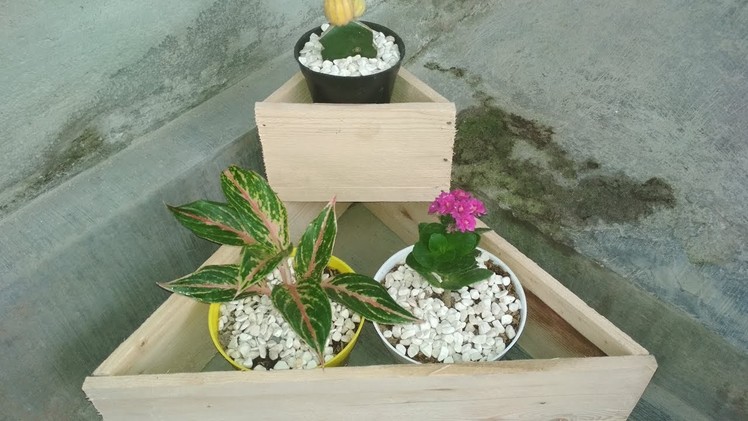 DIY Wooden Stacking Planter - Triangular Planter Box - Recycle Wood Part 1