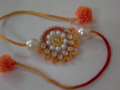 Easy Rakhi Making Idea With Paper Quilling | CraftLas