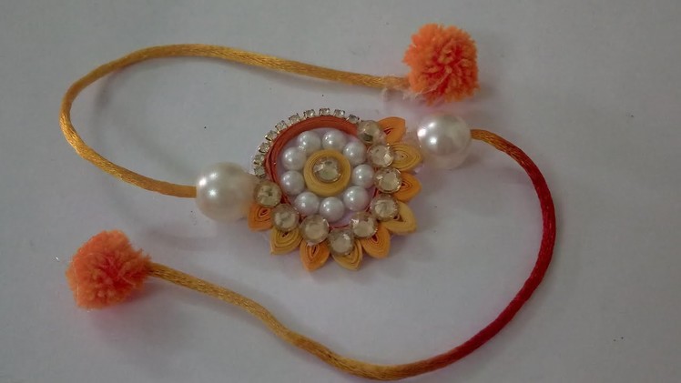 Easy Rakhi Making Idea With Paper Quilling | CraftLas