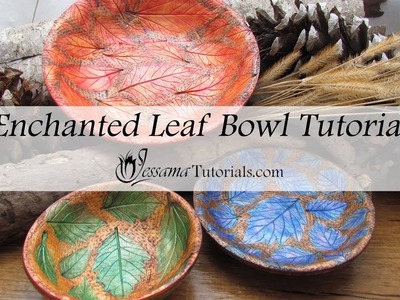 Enchanted Leaf Polymer Clay Bowl Tutorial