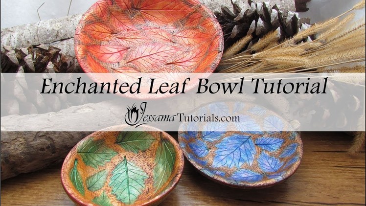 Enchanted Leaf Polymer Clay Bowl Tutorial