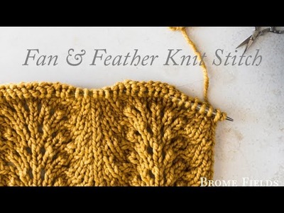 Fan and Feather Knit Stitch