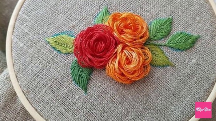 Hand Embroidery Designs l Embroidery design tutorial
