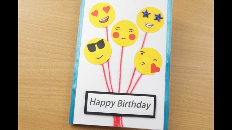 Handmade Birthday card.Birthday Balloon Pop Up Card.Birthday Greeting Card Ideas.Cute Birthday Card