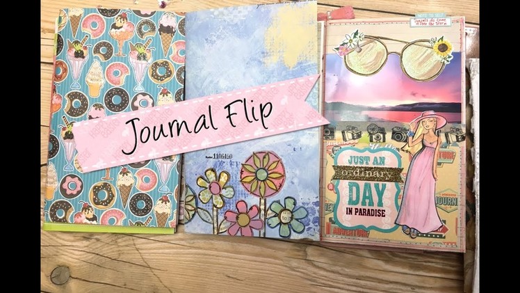Journal Flip - Handmade Travelers Notebook Insert