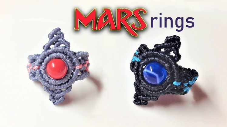 Macrame tutorial for Ring: The Mars - Easy and impressive macrame ring pattern -thắt dây nhẫn tay