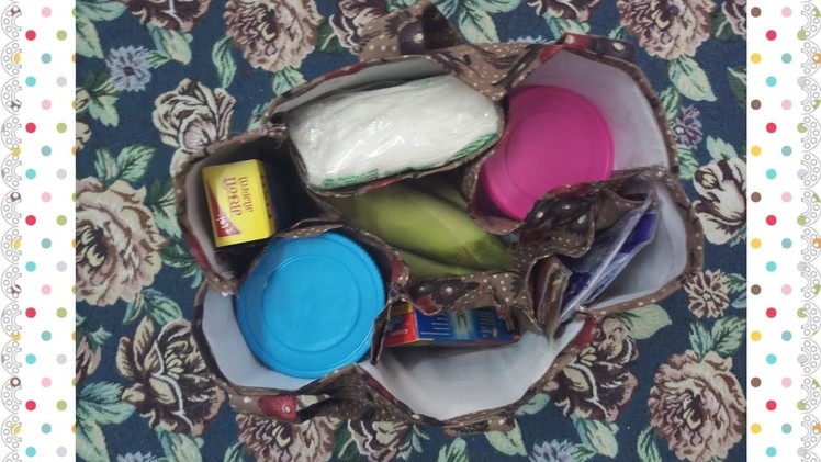 Market Bag With 6 Compartments (Pockets) | SMB Hunar |DIY