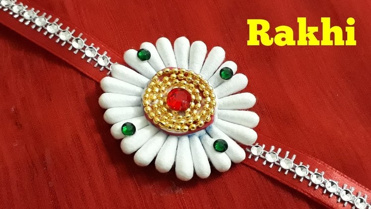 Raksha Bandhan Special | Cotton Bud Rakhi | Cotton Swab Rakhi | Handmade Rakhi