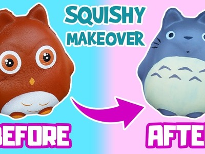 Squishy Makeover DIY | How To Make Kawaii Studio Ghibli Totoro Squishy