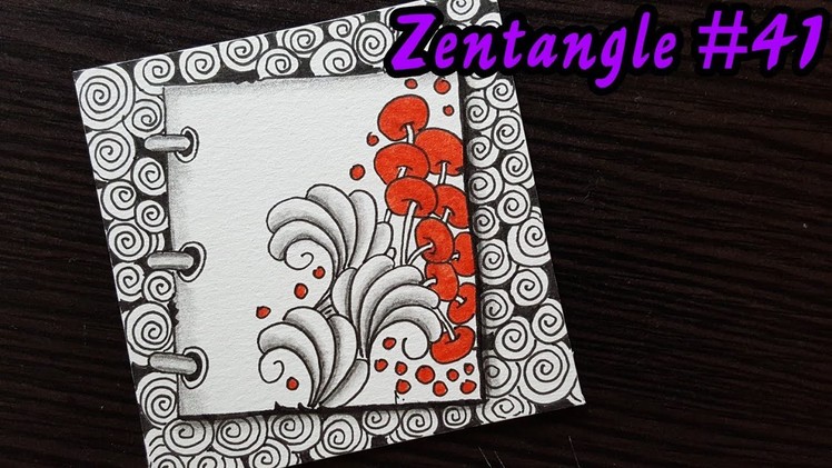 The art of Zentangle #41 | Shades | pencil shading | 3d art drawing | flowers | Zentangle art
