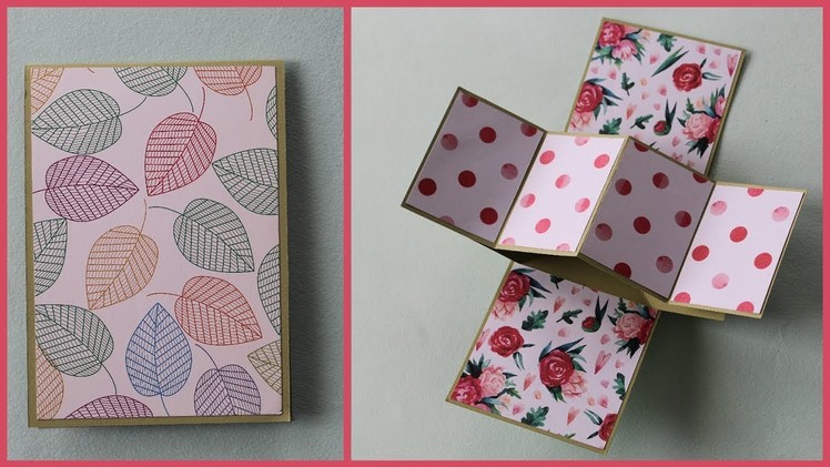 Twist and Pop up Card for Scrapbook | Folding Cards for Scrapbook