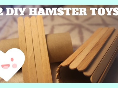 2 EASY DIY HAMSTER TOYS !