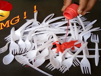 Amazing ideas !!!!!! Diy Best craft ideas with plastic spoons ! craft ideas ! SK CRAFTS