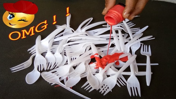 Amazing ideas !!!!!! Diy Best craft ideas with plastic spoons ! craft ideas ! SK CRAFTS