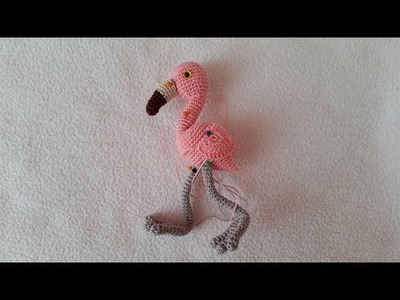 Amigurumi flamingo. Baby flamingo tutorial