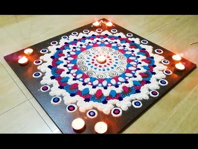 Beautiful big rangoli designs l Festival designs l Kolam l DIY