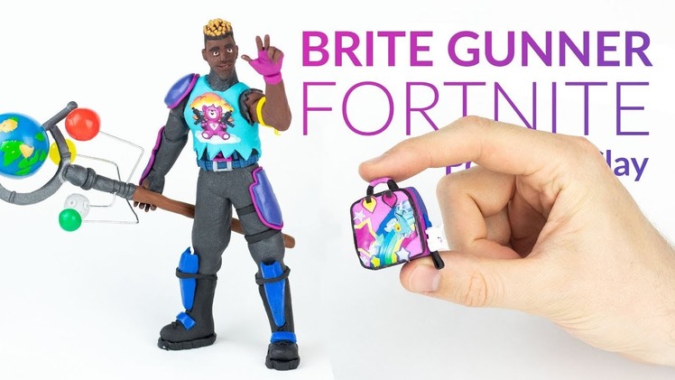 Brite Gunner & Global Axe – (Fortnite Battle Royale) – Polymer Clay Tutorial