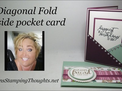 Diagonal Fold Inside Pocket card