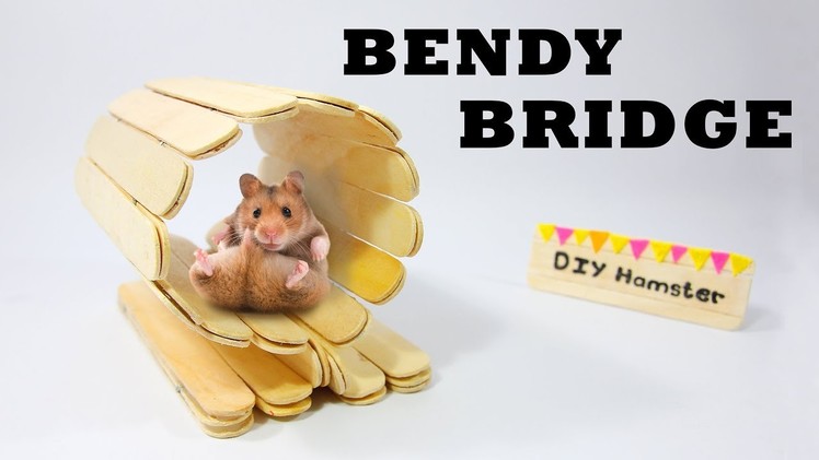DIY New Bendy Bridge For Your Cute Hamster Playing