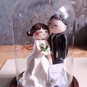 DIY Polymer Clay Chibi Couple - Bride and Groom