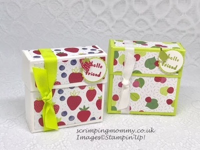 Easy FLIP TOP fruity box Stampin' Up! products