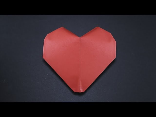 Easy Origami for kids Heart 3D