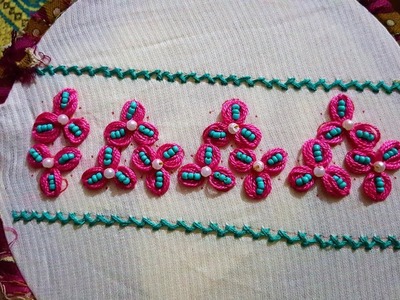 Embroidery design pattern by hand stitch work embroidery  design