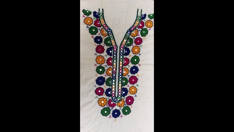 HAND EMBROIDERY: ARABIC DESIGN. PART-2. COMPLETED