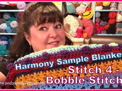 Harmony Sample Blanket - Stitch 4 - Bobble Stitch
