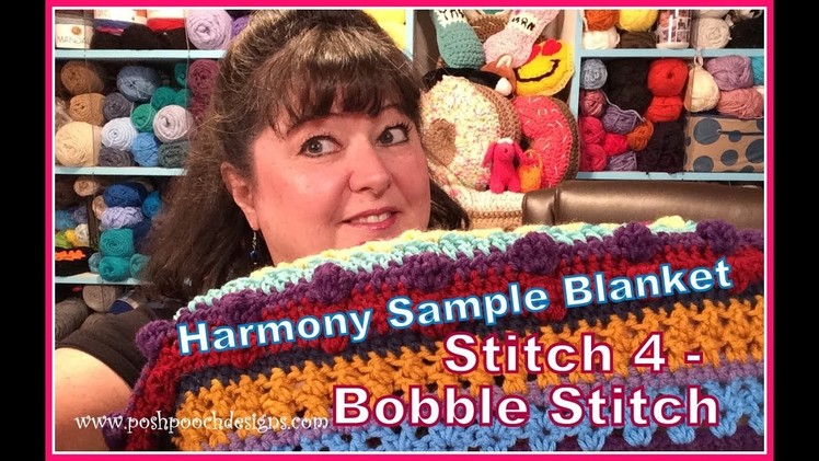 Harmony Sample Blanket - Stitch 4 - Bobble Stitch