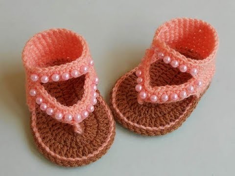 How to Crochet Baby Sandals Design