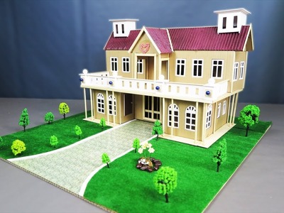 How To Make A Beautiful Mansion House From Cardboard (Step by Step) - Dream House