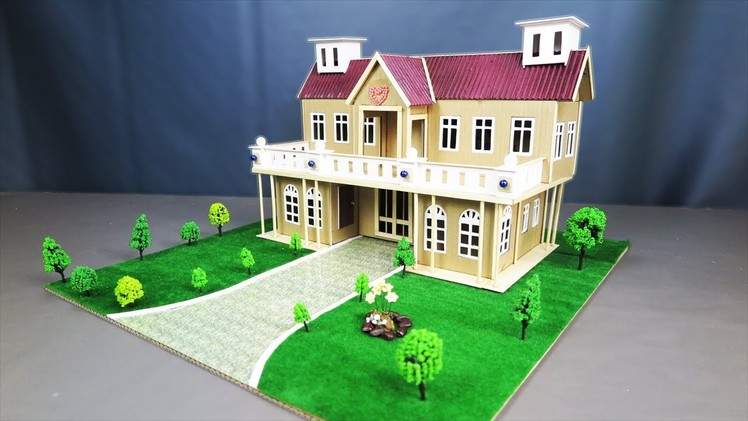 How To Make A Beautiful Mansion House From Cardboard (Step by Step) - Dream House