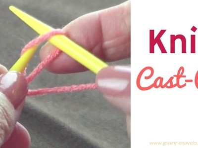 Knit Cast On - How To Mount Stitches Onto Your Needles- How To Start Knitting