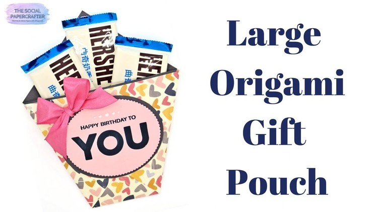 Large Origami Treat Pouch | The Social Papercrafter Magazine